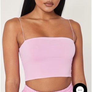 Meshki Yvonne Crop Top in Pink
